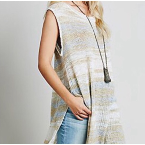 Free People Always Sunny Days Knit Tunic Top NWT - S - Picture 9 of 13